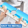 Tropical Beach Seashells Kitchen Sink Splash Guard Absorbent Fast Drying