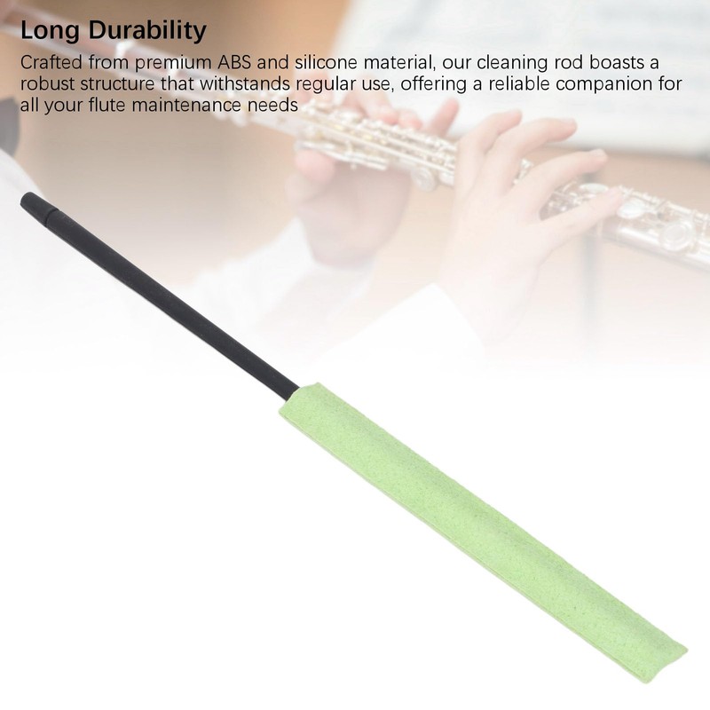 Flute Cleaning Stick Fast Water Absorption, Premium ABS, Silicone Material,