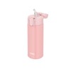 THERMOS Vacuum Insulated Straw Bottle 410ml Pink Beige for Children