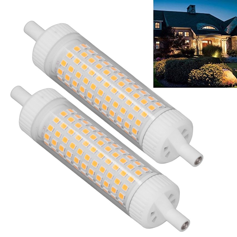 2Pcs R7S LED Light Bulb 118mm Dimmable 15W 154 LEDs