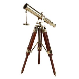 Vintage Brass Nautical Telescope with Table Tripod Stand Desktop Telescope for Home Decor Rustic Vintage Home Decor Gifts
