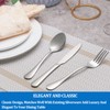 16 Pcs Forks and Spoons Silverware Set,Food Grade Stainless Steel