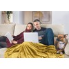 Utopia Bedding Utopia Bedding Fleece Blanket Twin Size Gold 300GSM