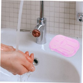 Ciieeo Travel Supplies 20pcs Portable Soap Sheets Soap for Travel Slices for Camping