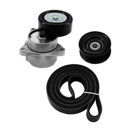 GLOCRORET Serpentine Belt Tensioner Kit Compatible with Nissan Rogue 2008-2013, Rogue Select 2014-2015 - 2.5L L4 DOHC, Replace 90k-38284