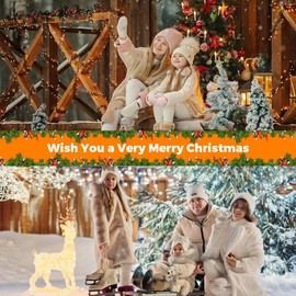 KOOSREEL Fairy Lights & USB String Lights, 10m 100 LEDs Copper Wire Light & Waterproof Outdoor Christmas Lights for Indoor Outdoor Lighting, Bedroom, Wedding Decor, Party, Christmas, Tree - White