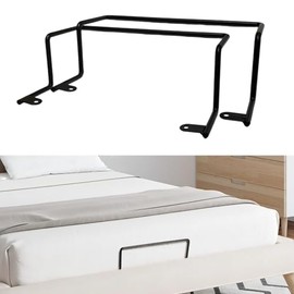 ANTEISI Black Z-Shaped Metal Mattress Holder for Bed Frame – 2-Pack Mattress Slide Stopper (11x7.1x3.9 Inch), Anti-Slip Retainer Bar to Keep Mattress from Sliding, Steel Bed Frame Stabilizer