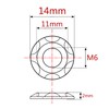 Ruifu Titanium Alloy Washers M5M6 M8 M10 with Step Gasket