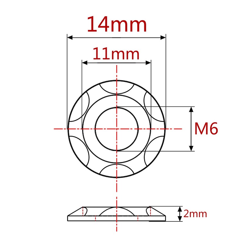 Ruifu Titanium Alloy Washers M5M6 M8 M10 with Step Gasket