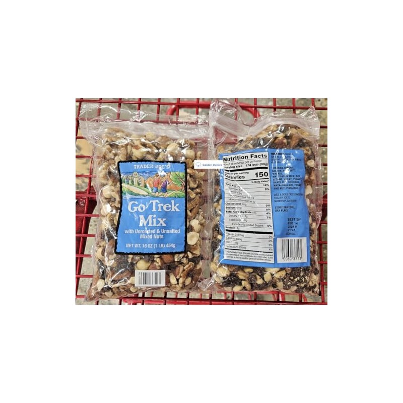 Trader Joe Go Trek Mix with Unroasted & Unsalted Mixed