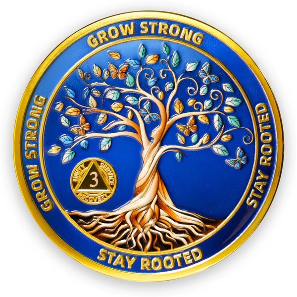 Dancing for Life Three Year Sobriety Coin-Sobriety Gifts for Anniversary