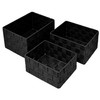 Lashuma Pack of 3 empty shelf boxes, basket sizes: 24