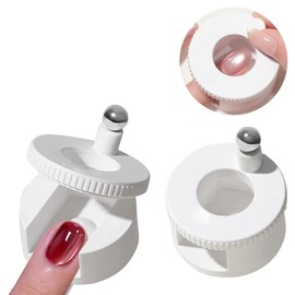 2026 Magnetic Nails, Rotating Magnet, 360° Rotation, Uniform Magnet, 3D, Cat Eye, Gel Nails, Beginners, Easy Nail Tool, Pink, For Home Salon Use (White)