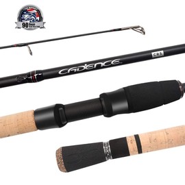 Cadence Spinning Rod,CR5-30 Ton Carbon Casting and Ultralight Fishing Rod,Fuji Reel Seat,Durable Stainless Steel Heat Dissipation Ring Line Guides with SiC Inserts,Strongest and Sensitive Action Rods