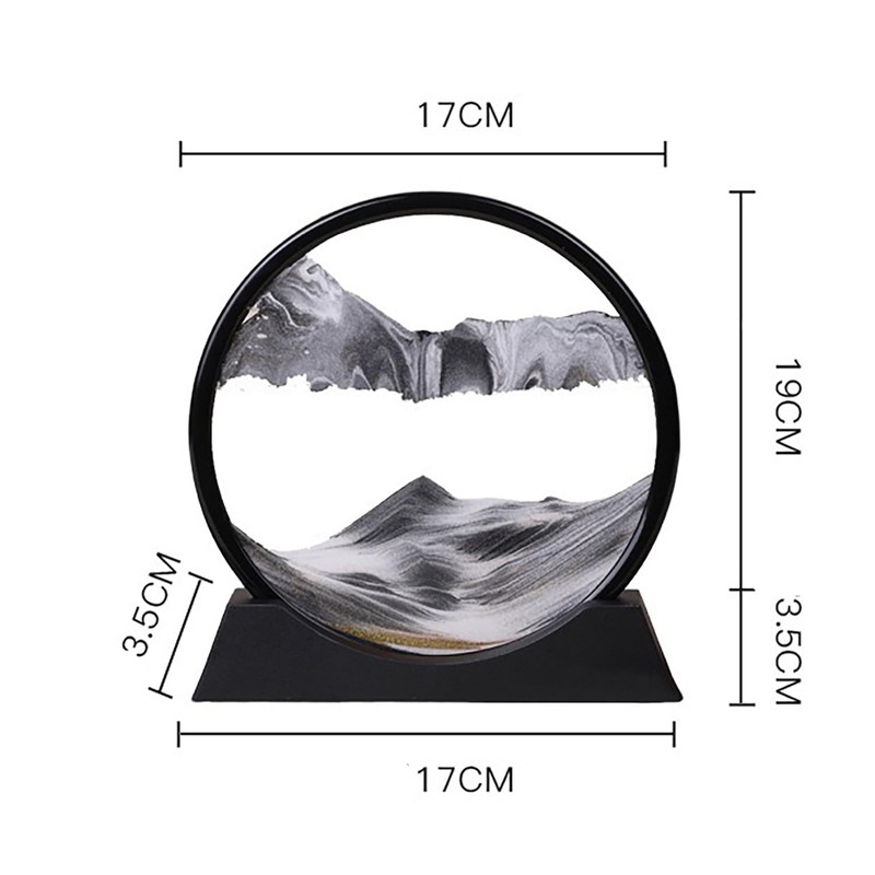 MUYIBENMU 3D Moving Sand Art Picture Frame, Deep Sea Sandscape