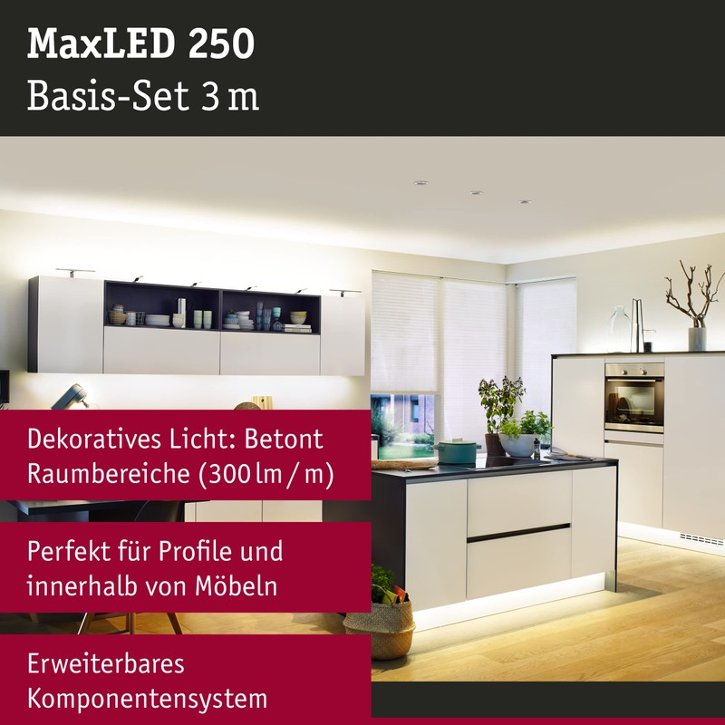 Paulmann 79852 LED Strip MaxLED 250 Basic Set Warm White