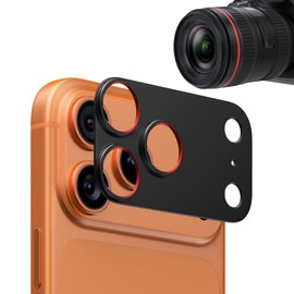 KISMER Camera Lens Protector for Phone 17 pro max, Camera Ring Bumper, no glass - Black
