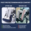 BALAPET Adjustable Height Wheelchair Footrest, High Density Foam Wheelchair Leg