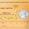 925 Sterling Silver Magnetic Necklace Clasps，Magnetic Necklace Clasps and Extenders，for