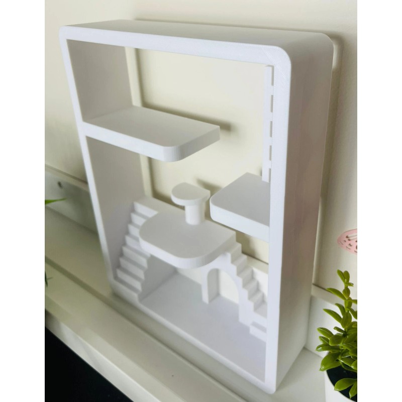 Smiski White Smiski House Display | Mini Figure Shelf Stand