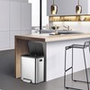 8 Gallons/30 L Dual Trash Can with Lid, Stainless Steel
