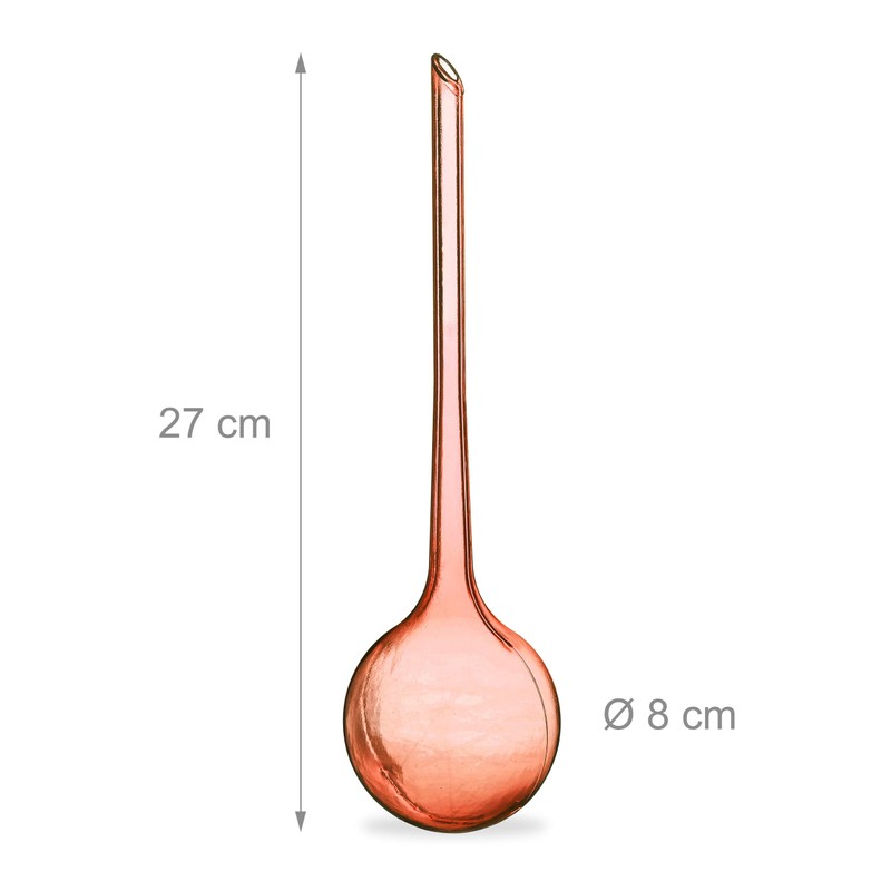 Relaxdays Plant Watering Globes Set, 2-Week Reservoir for Potted Plants,