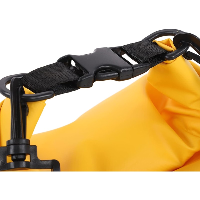 Bediffer Bolsa Seca Impermeable de 20L, Ligera, Amarilla, para Canotaje,