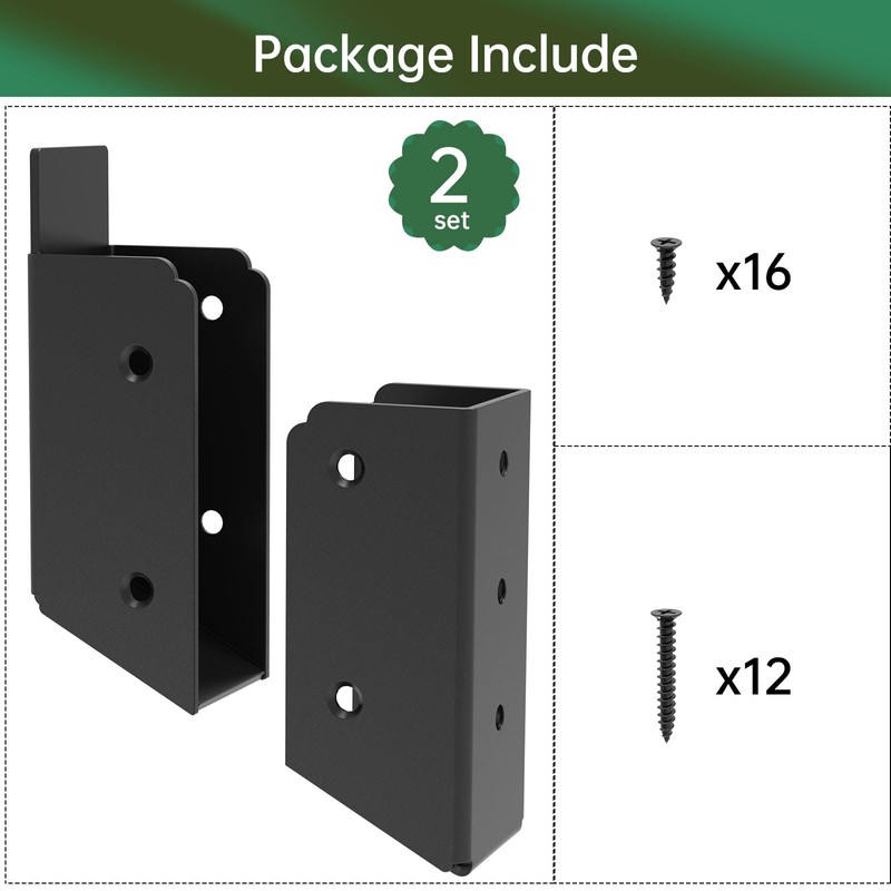 IRENPORU 4PCS 30° Stair 2”x 4” Stainless Steel Deck Railing