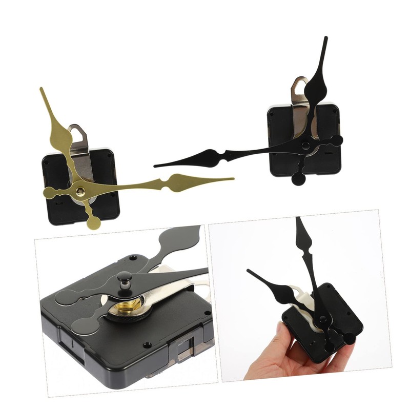 WOONEKY 2 Sets Silent DIY Clock Movement Mechanism Kit for