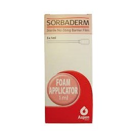 Sorbaderm Barrier Film Foam Applicator 1ml x 5