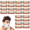 24 Pezzi Lamette Fusiionn 5,Lamette da Barba per fu-si-on 5,fu-si-on