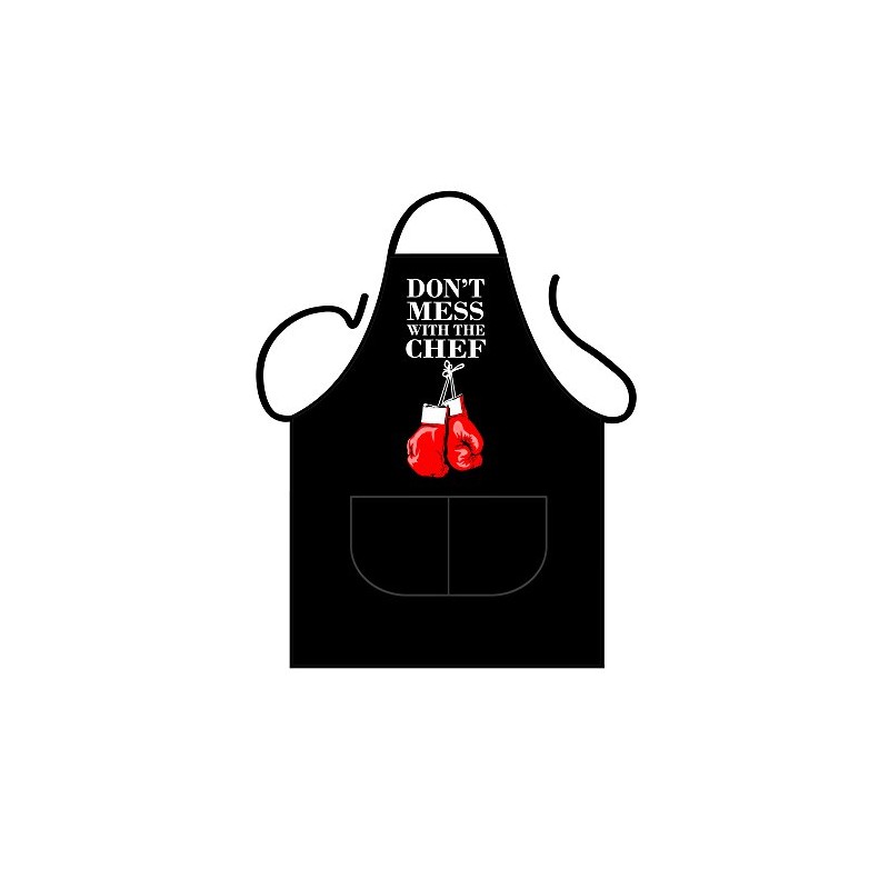 Iconic Aprons Don't Mess with The Chef Apron, Polyester-Cotton, Multi-Colour,