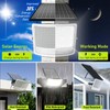 Solar Flood Lights Outdoor, 30000mAh Solar Powered Outside Light Dusk