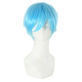 MapofBeauty 12"/30cm Role Playing Hair Cosplay Short Wig (Light Blue)