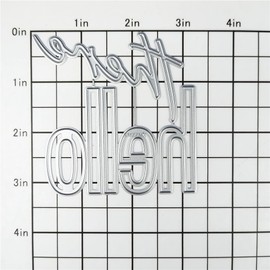 XMZZMX Words Hello There Metal Cutting Dies for Card Making, Paper Embossing Die Cuts Kit Templates Supplies, Photo Frame Album DIY Scrapbooking Stencils Sets