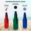 Blank Neoprene Beer Bottle Coolie (1, Purple)
