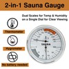 2-in-1 Sauna Thermometer & Hygrometer (Fahrenheit) for Sauna Rooms, 70-250℉