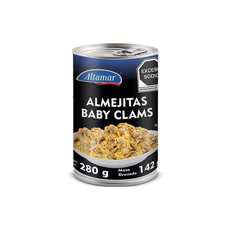 Altamar Almejitas Baby Clams 280 g, Marisco, 280 gramos