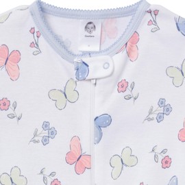 Gerber Baby-Girls 2-Pack Footed Pajamas, Butterflies