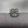 LAIMIUMIU33 Knights Cross Sword Armor Shield Templar Rings for men