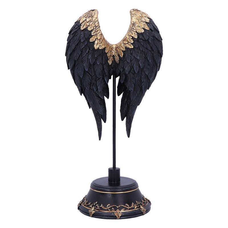 Nemesis Now Dark Angel Gothic Fallen Fae Wing Figurine, Black,