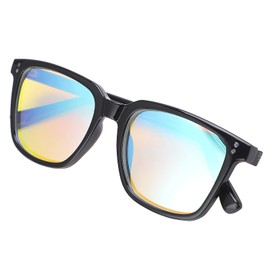 Color Blind Glasses, Full Frame UV400 Waterproof Red Green Colorblind Glasses, Colorblindness Correction Glasses for Men/Women, High Contrast Blind Correcting Glasses with Storage Case