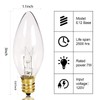Oviejo 25 Pack Clear Torpedo Tip Replacement Bulbs, 7 Watt