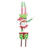 Christmas Elf Garden Stake Christmas Metal Gnome Yard Stake Wrought
