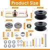 126-7890 Pulleys and Idler Leather Belt Kit Compatible with Toro