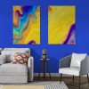 Set De Pinturas De Figuras Geometricas Canvas 3pz De 65x43cm