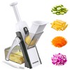 Safe Mandoline Slicer for Kitchen, 5 in 1 Vegetable Food