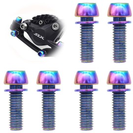 Bicycle Bolts, Stem Bolts, Hex Socket Bolts, Bicycle Stem Screws, Colorful Crank Bolts, Fixing Screws, Washers, Built-In M6x18mm, Bicycle Parts, Replacement Parts, Heavy Duty, Lightweight,