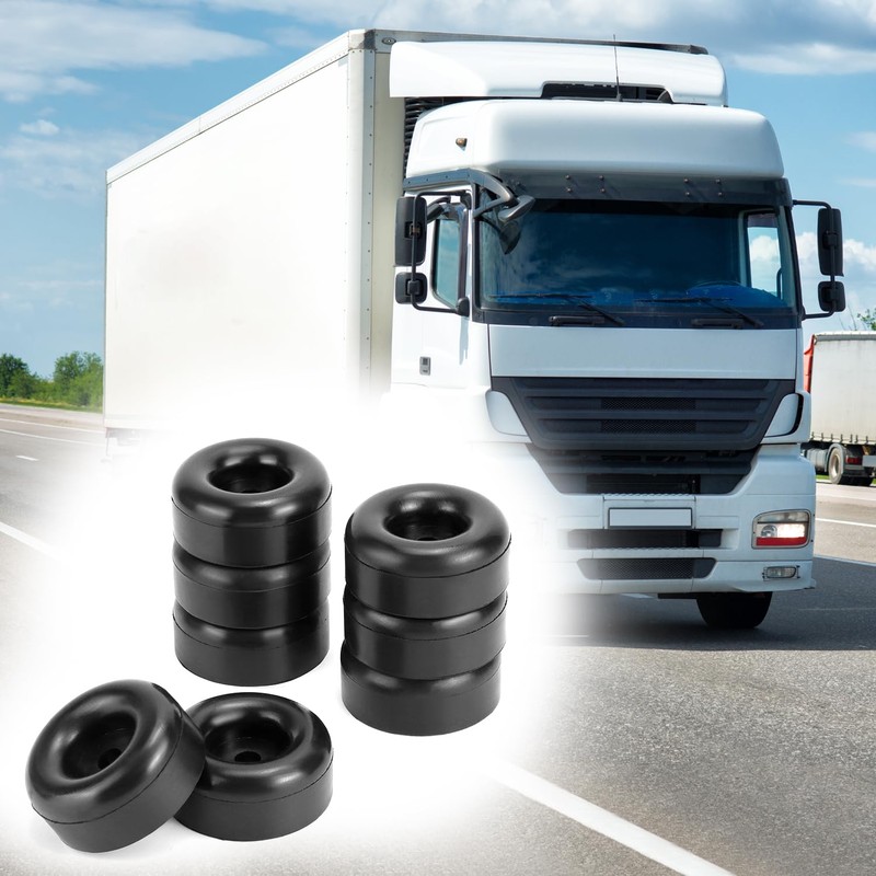 QWORK Trailer Ramp Door Bumper - 8-Pack Automotive-Grade Rubber Bumpers,