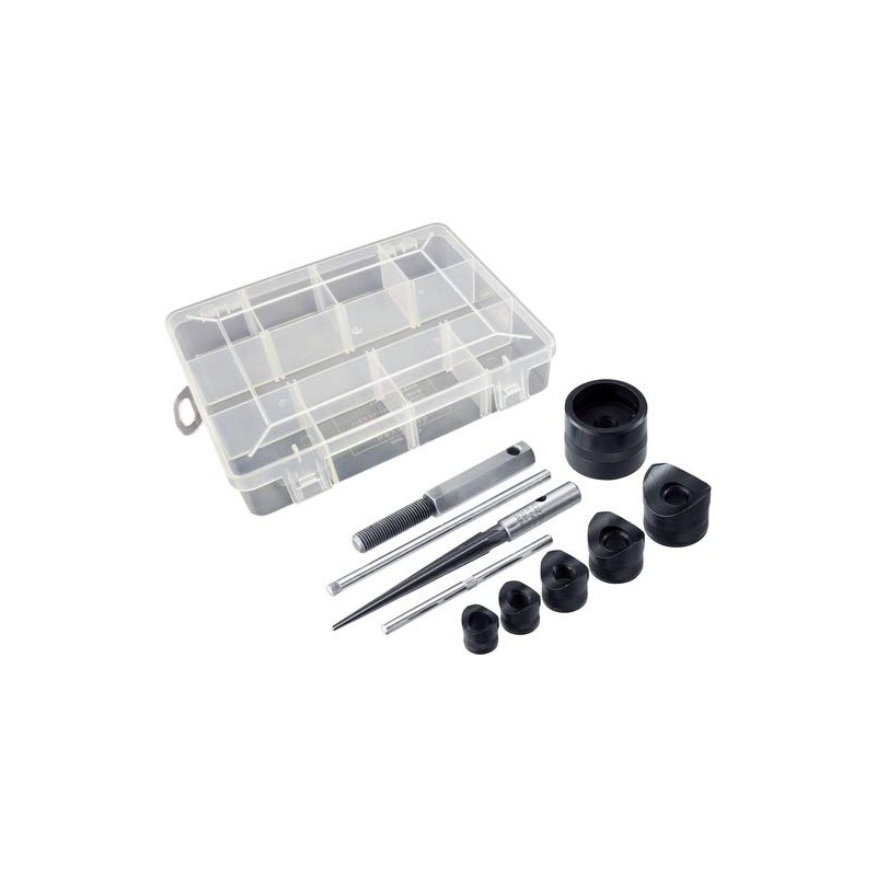 Hozan Chassis Punch Set with Reamer, Manual Puncher, Easy to